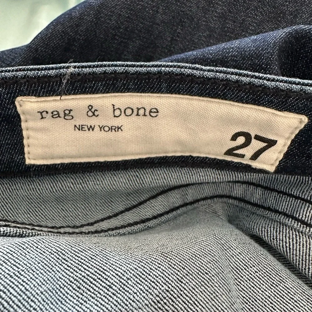 Rag &‎ Bone Women's Cate Mid-Rise Ankle Skinny Blue Jeans, Size 27, Stretch - Picture 10 of 11